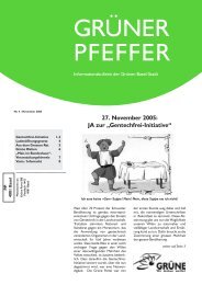 Ausgabe November 2005 - Grüne Partei Basel-Stadt