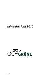 Jahresbericht 2010 A4 - Grüne Partei Basel-Stadt