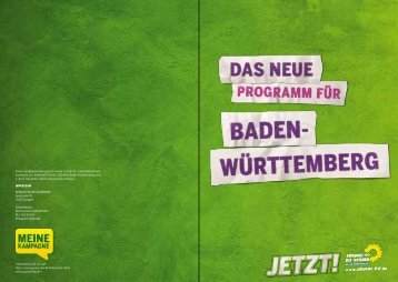 Die Grünen BW Wahlprogramm - BÜNDNIS 90/DIE GRÜNEN ...