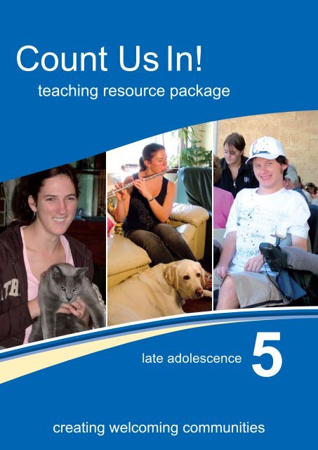 Booklet 5: late adolescence - Disability Services Commission
