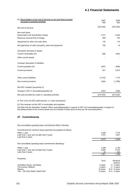 2006-2007 Annual Report - Disability Services Commission