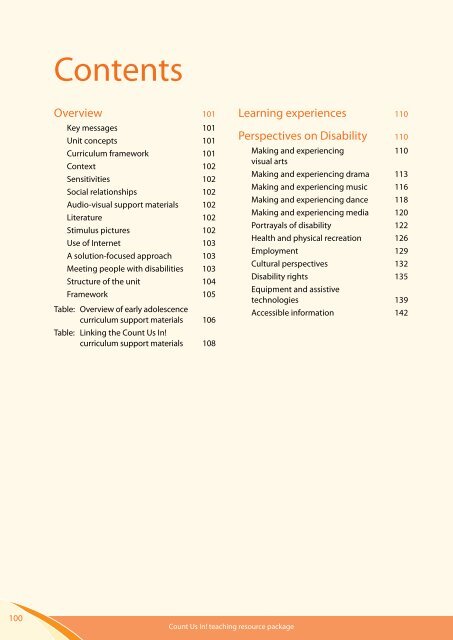 Booklet 4: early adolescence - Disability Services Commission