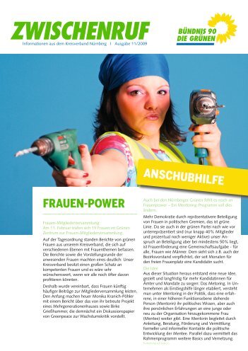 FRAUEN-POWER - Bündnis 90/Die Grünen Nürnberg