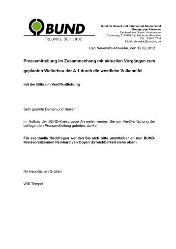 Pressemitteilung A 1