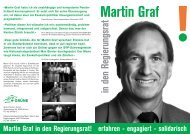 Martin Graf in den Regierungsrat! - Grüne Kanton Zürich