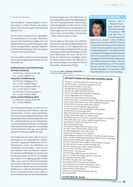 Magazin - Grüner Kreis