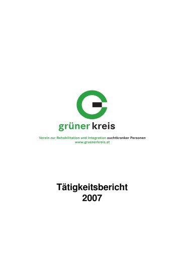 Tätigkeitsbericht 2007 - Grüner Kreis