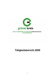 Tätigkeitsbericht 2009 - Grüner Kreis