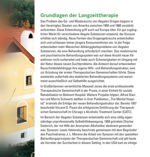 Stationäre Langzeittherapie - Grüner Kreis