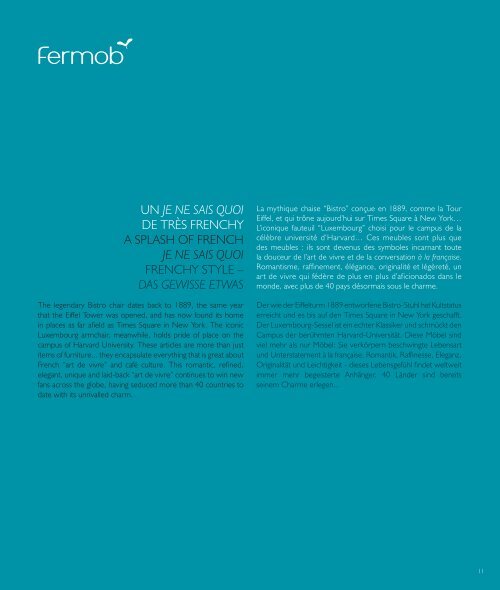Fermob Katalog - Grüner Krebs GmbH