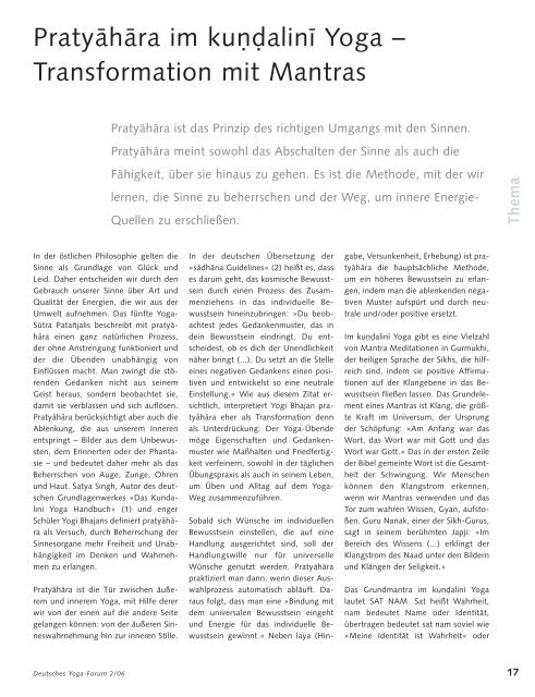 Kundalini yoga übungen pdf