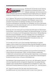 Gruma Fördertechnik GmbH ist 25 Jahre jung