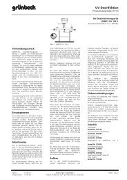 UV-Desinfektion - grunbeck