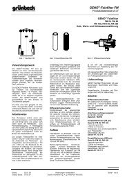 GENO®-Feinfilter FM - grunbeck