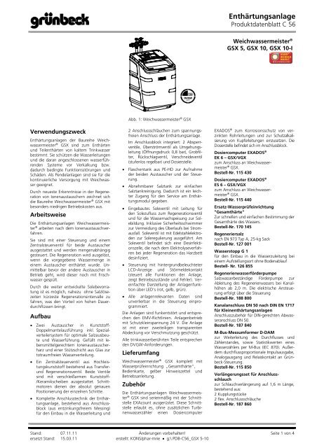 Produktdatenblatt - Gsx5.de
