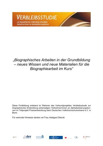 „Biographisches Arbeiten in der Grundbildung ... - Grundbildung.de