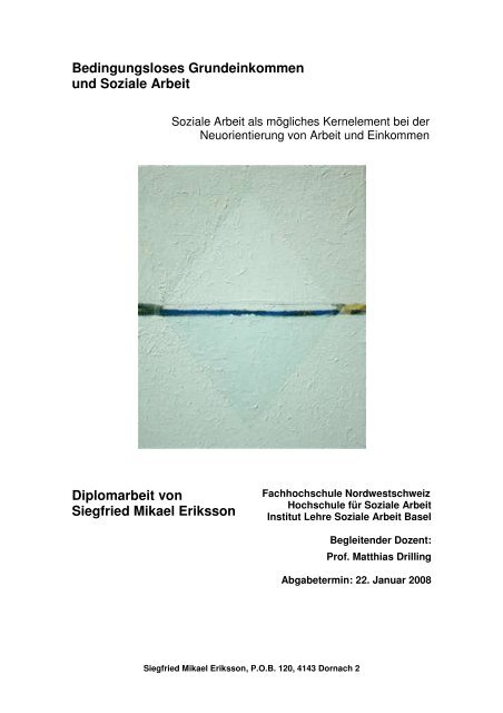 Bedingungsloses Grundeinkommen Und Soziale Arbeit - 