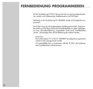 Lernfähige Fernbedienung TP850C/950C - Grundig-info.de