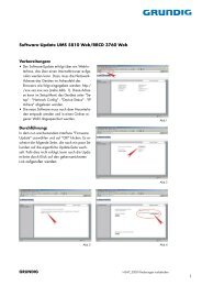 Software-Update UMS 5810 Web/RRCD 3760 Web - Grundig