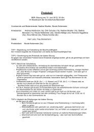 Protokoll vom 13.6.2012 - Die Grundschule Barendorf