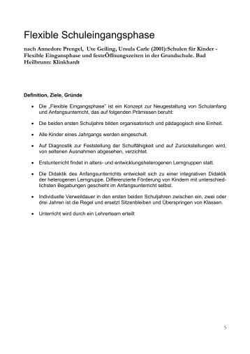 Flexible Schuleingangsphase