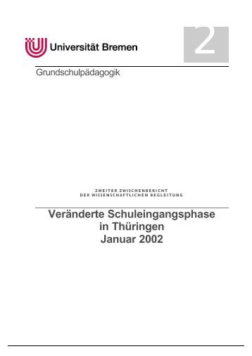 Zweiter Zwischenbericht der wissenschaftlichen Begleitung