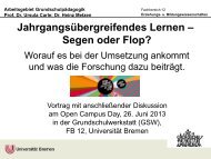 Download - Arbeitsgebiet Grundschulpädagogik - Universität Bremen