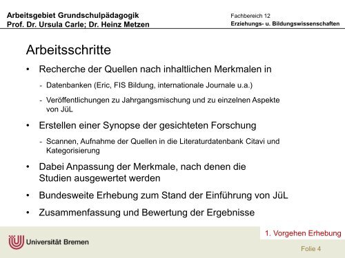 Download - Arbeitsgebiet Grundschulpädagogik - Universität Bremen