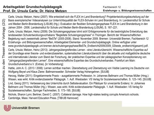 Download - Arbeitsgebiet Grundschulpädagogik - Universität Bremen