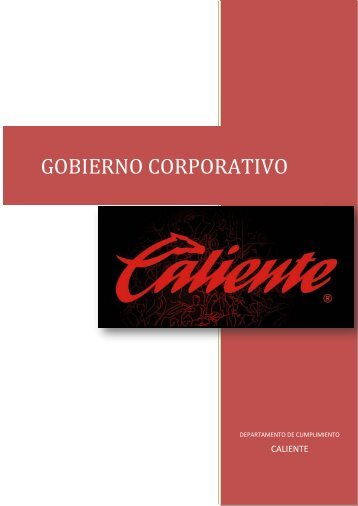 GOBIERNO CORPORATIVO - Grupo Caliente