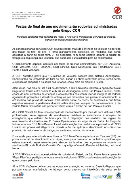 pdf Tamanho - Grupo CCR