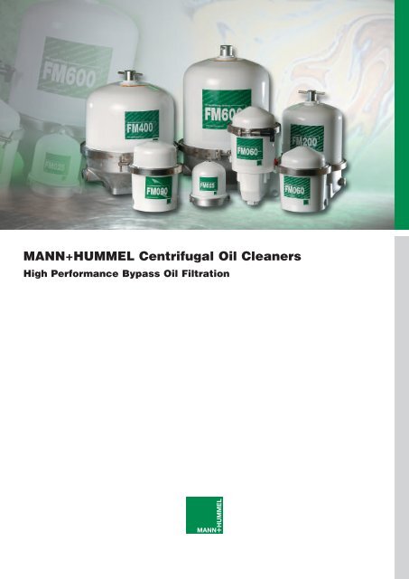 MANN+HUMMEL Centrifugal Oil Cleaners - Grupo Herres