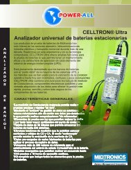 CELLTRON® Ultra Analizador universal de baterías estacionarias