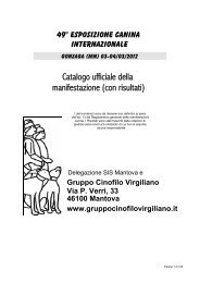 Catalogo ufficiale della manifestazione (con risultati)
