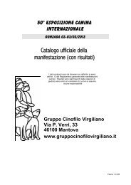 Catalogo ufficiale della manifestazione (con risultati)