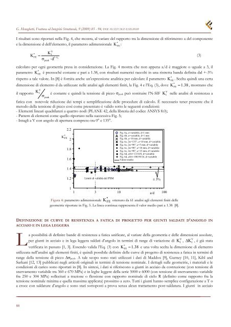 Utilizzo della tensione di picco per la verifica a fatica dei giunti ...