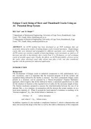 Fatigue Crack Sizing of Skew and Thumbnail Cracks Using an AC ...