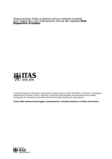 Fascicolo informativo - Gruppo ITAS