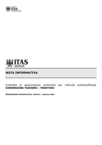 nota informativa - Gruppo ITAS