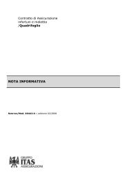 NOTA INFORMATIVA - Gruppo ITAS