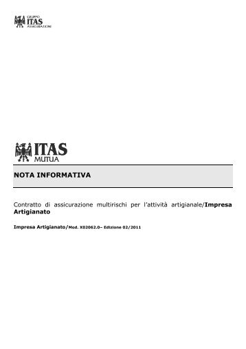 nota informativa - Gruppo ITAS
