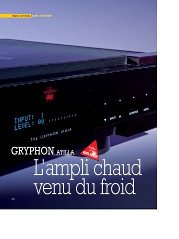 GRYPHON ATILLA - Gryphon Audio Designs