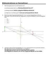 Bildkonstruktionen an Sammellinsen - grzesina.de