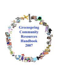 Greenspring Community Resources Handbook 2007 - Gs-cc.net