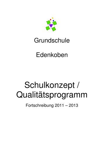 Schulkonzept / Qualitätsprogramm - Grundschule Edenkoben