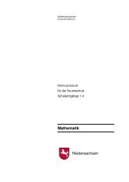 Mathematik Niedersachsen - Niedersächsischer Bildungsserver
