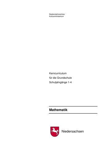 Mathematik Niedersachsen - Niedersächsischer Bildungsserver