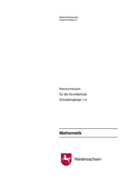 Mathematik Niedersachsen - Niedersächsischer Bildungsserver