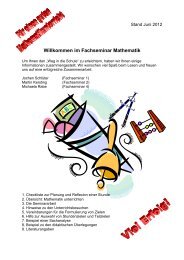 Willkommen im Fachseminar Mathematik - Grundschule Lichtenberg