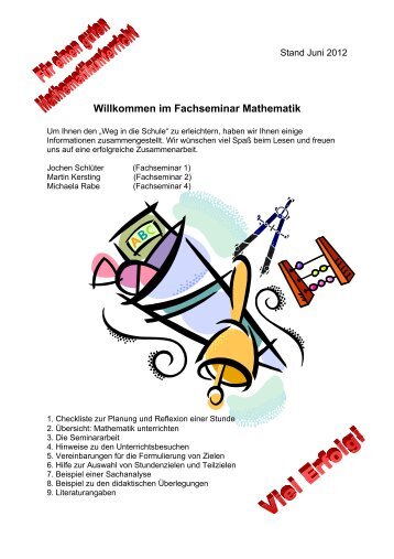 Willkommen im Fachseminar Mathematik - Grundschule Lichtenberg